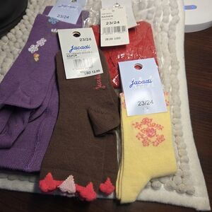New Jacadi Kids 2 pair Tights and 2 pair socks